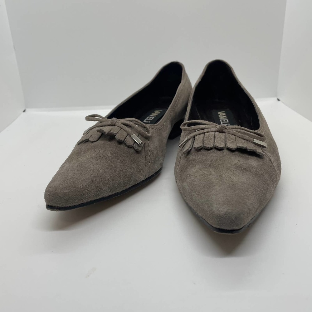 VAN ELI VINTAGE Taupe Suede Loafer Size 7.5